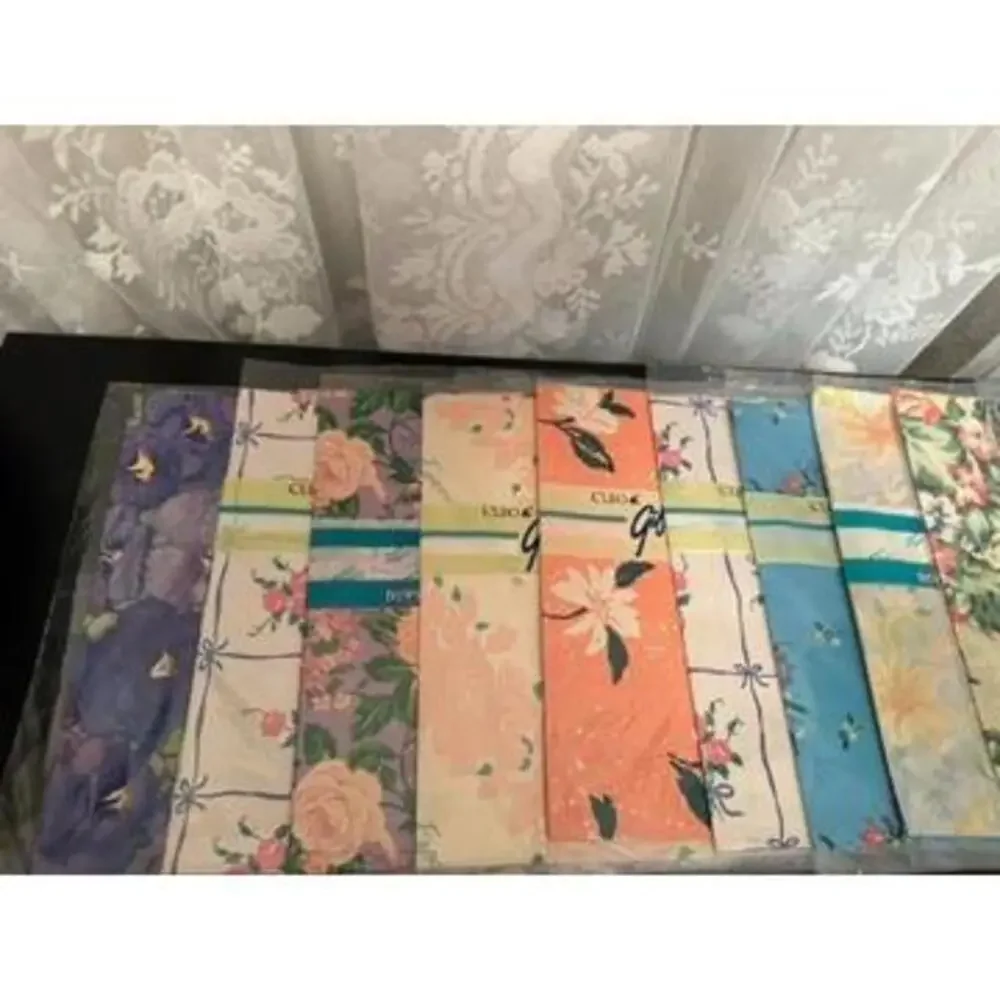 Floral and Botanical-Themed Gift Wrap Collection with Free Stickers